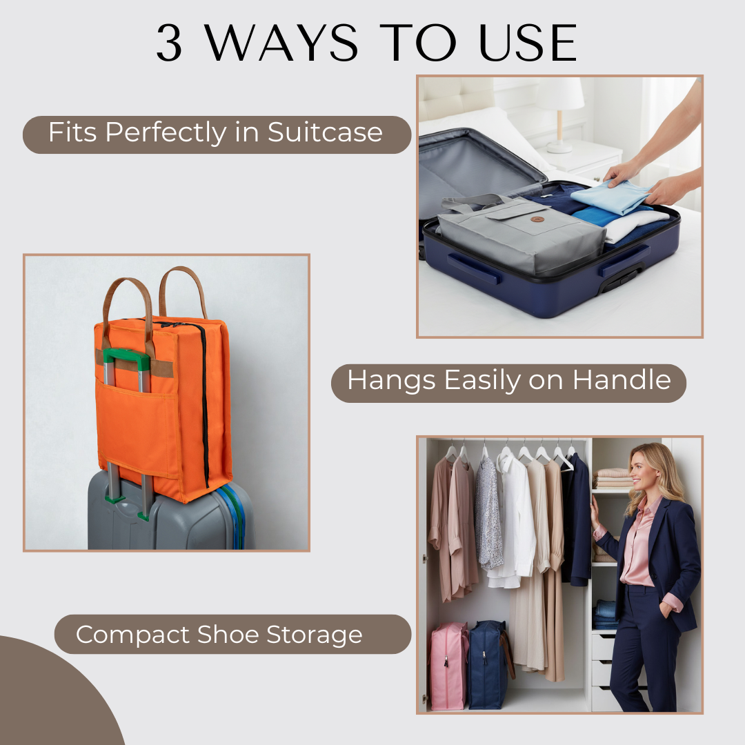 Shoe Packing Travel Organizer & Shoe Storage Bag